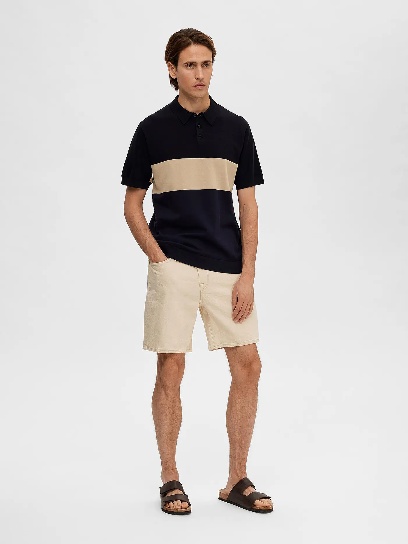 SELECTED | Strickpolo SLHMATTIS | schwarz